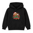 Paws & Claus kids Christmas hoodie - Black