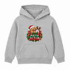 Paws & Claus kids Christmas hoodie - Heather Grey