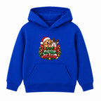 Paws & Claus kids Christmas hoodie - Royal Blue
