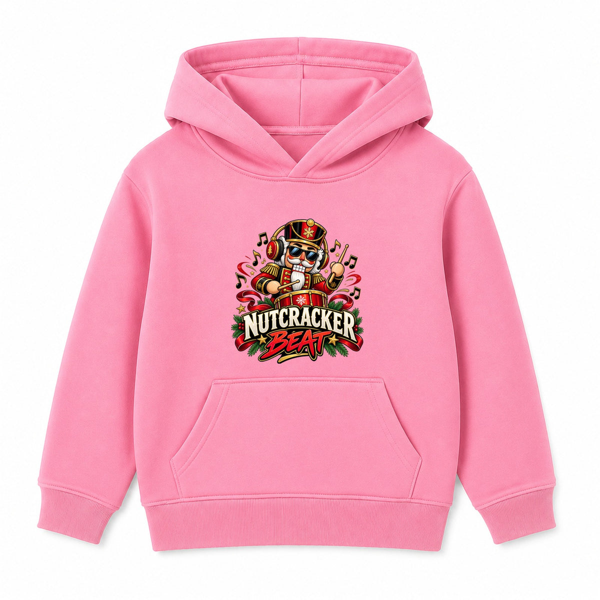 Nutcracker Beat adult Christmas hoodie - Pink