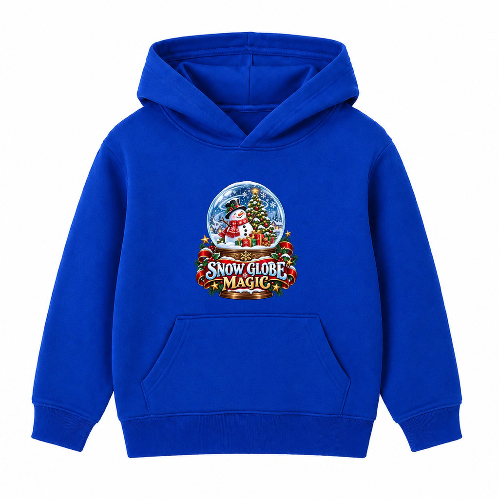 Snow Globe Magic kids Christmas hoodie - Royal Blue