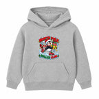 North Pole Roller Club kids Christmas hoodie - Heather Grey