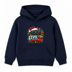 Level Up Christmas adult Christmas hoodie - Navy