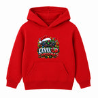 Level Up Christmas adult Christmas hoodie - Red