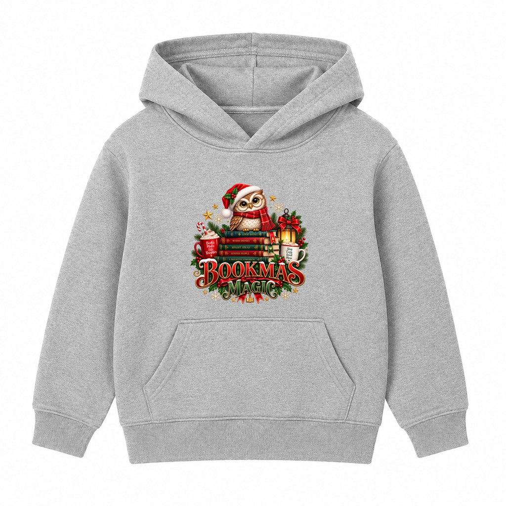 Bookmas Magic adult Christmas hoodie - Heather Grey