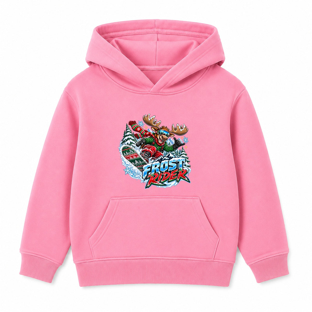 Frost Rider adult Christmas hoodie - Pink