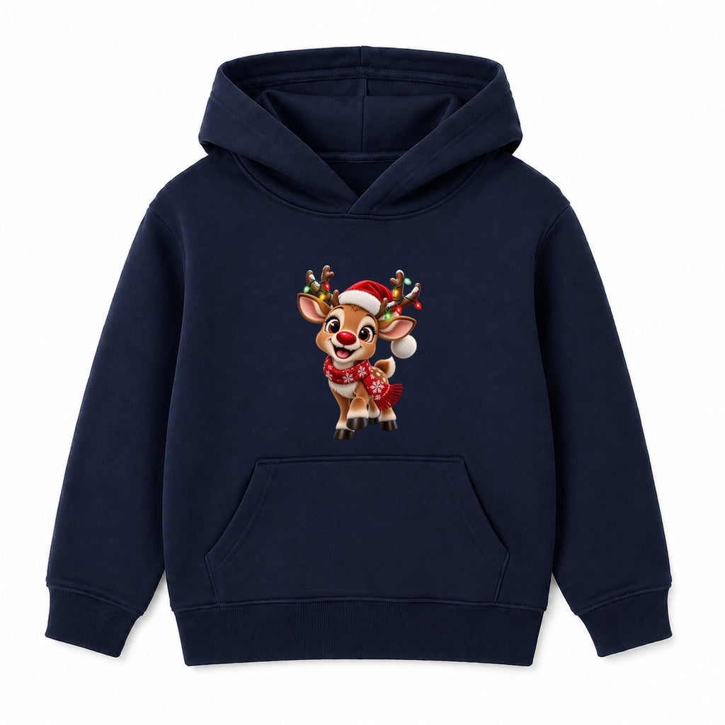 Rudolph kids Christmas hoodie - Navy