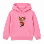 Rudolph kids Christmas hoodie - Pink