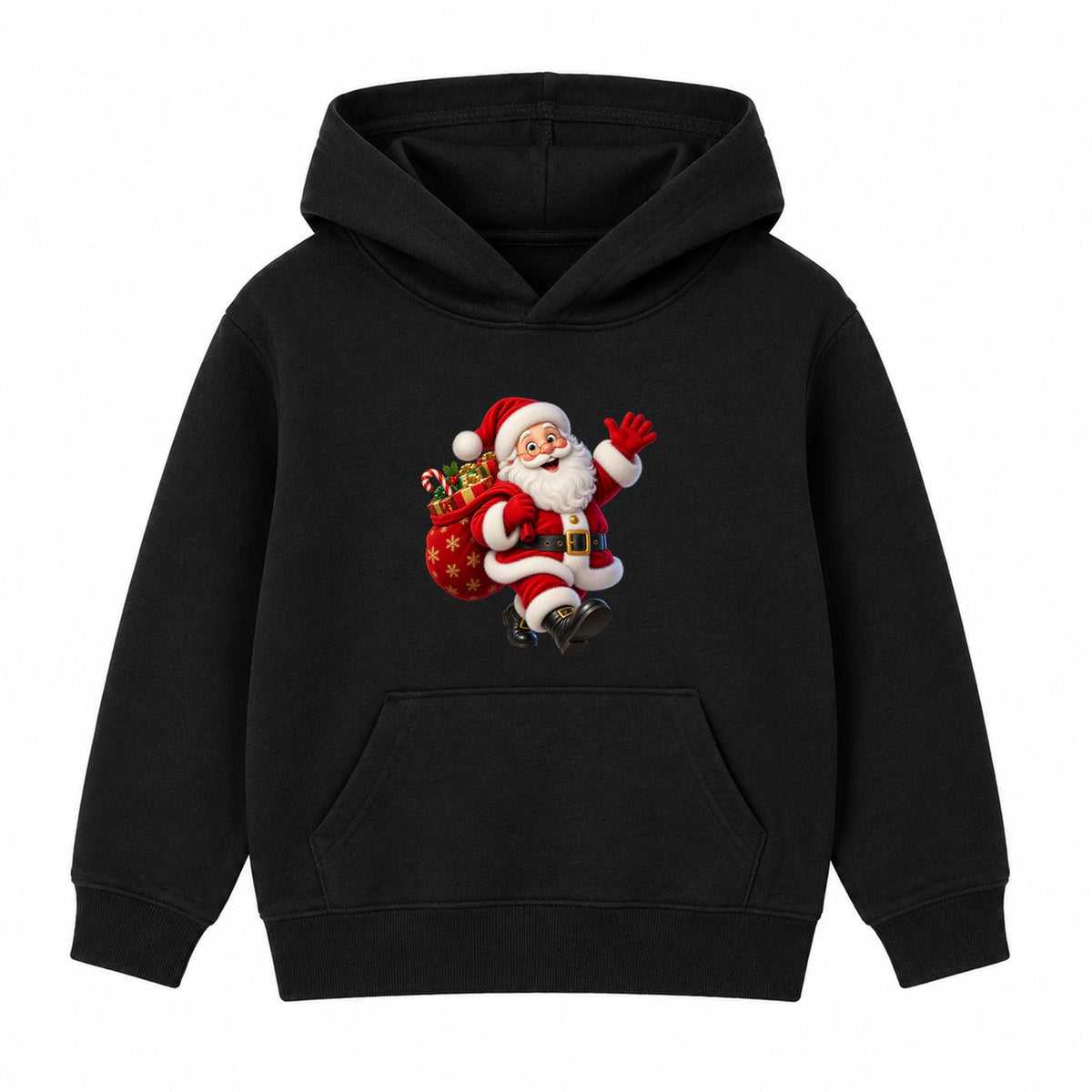 Santa's Delivery kids Christmas hoodie - Black