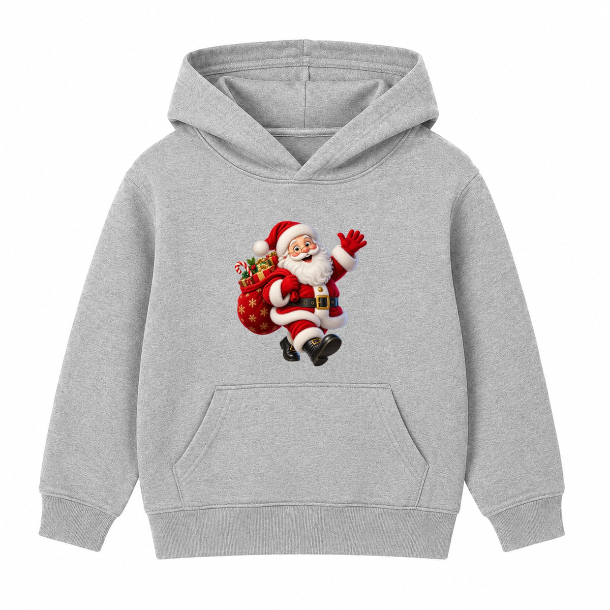 Santa's Delivery kids Christmas hoodie - Heather Grey