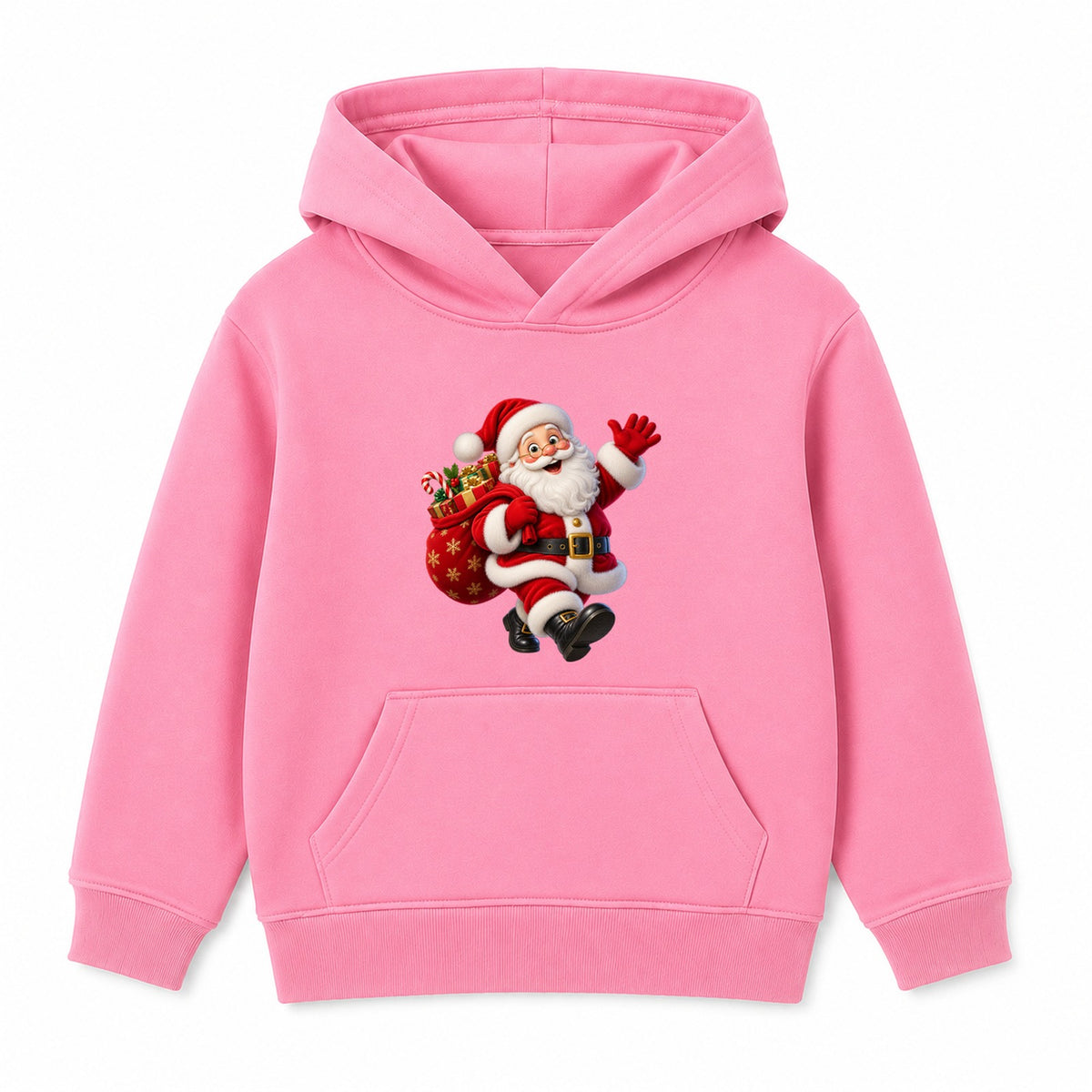Santa's Delivery kids Christmas hoodie - Pink