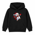Snow Day Snowman kids Christmas hoodie - Black