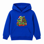 Dino Bells kids Christmas hoodie - Royal Blue