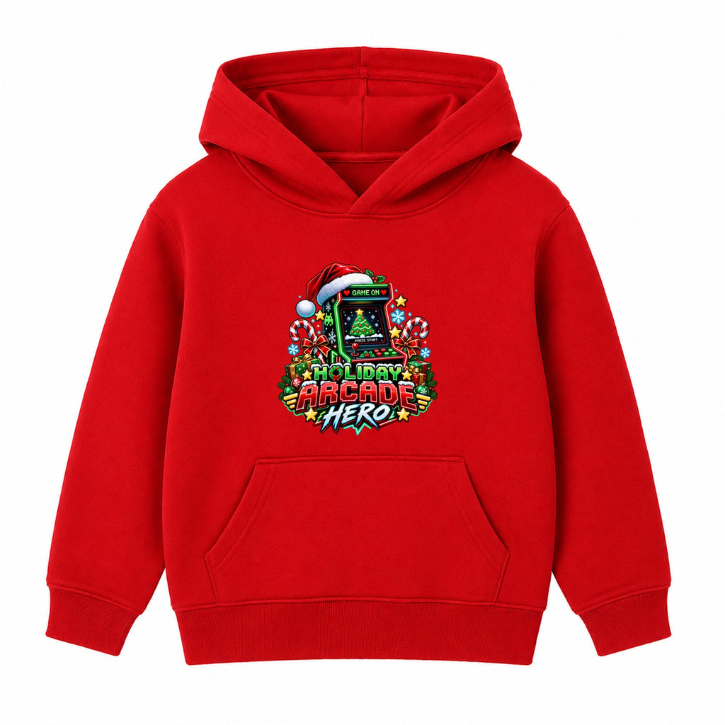 Holiday Arcade Hero adult Christmas hoodie - Red