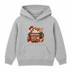 Cocoa Cat Club kids Christmas hoodie - Heather Grey