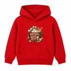 Cocoa Cat Club kids Christmas hoodie - Red