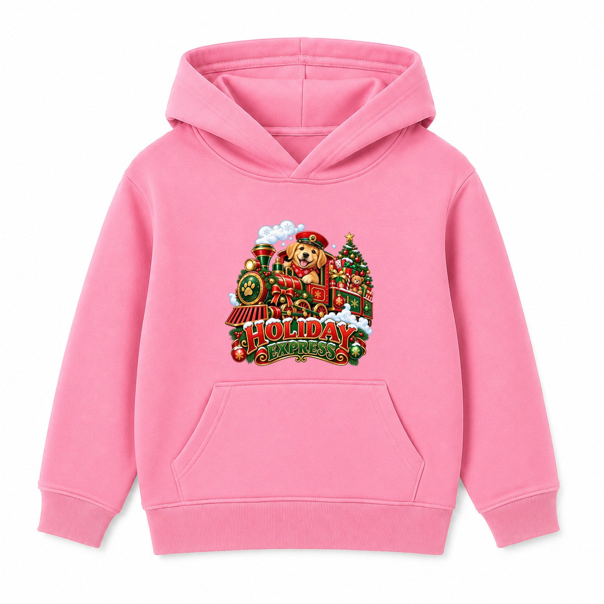 Holiday Express kids Christmas hoodie - Pink