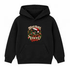 Holiday Vinyl Vibes adult Christmas hoodie - Black