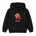 Santa Bear adult Christmas hoodie - Black