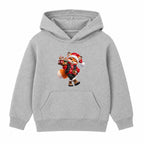 Cocoa Fox kids Christmas hoodie - Heather Grey