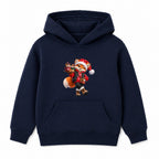 Cocoa Fox kids Christmas hoodie - Navy