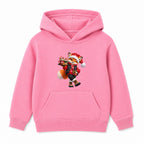 Cocoa Fox kids Christmas hoodie - Pink