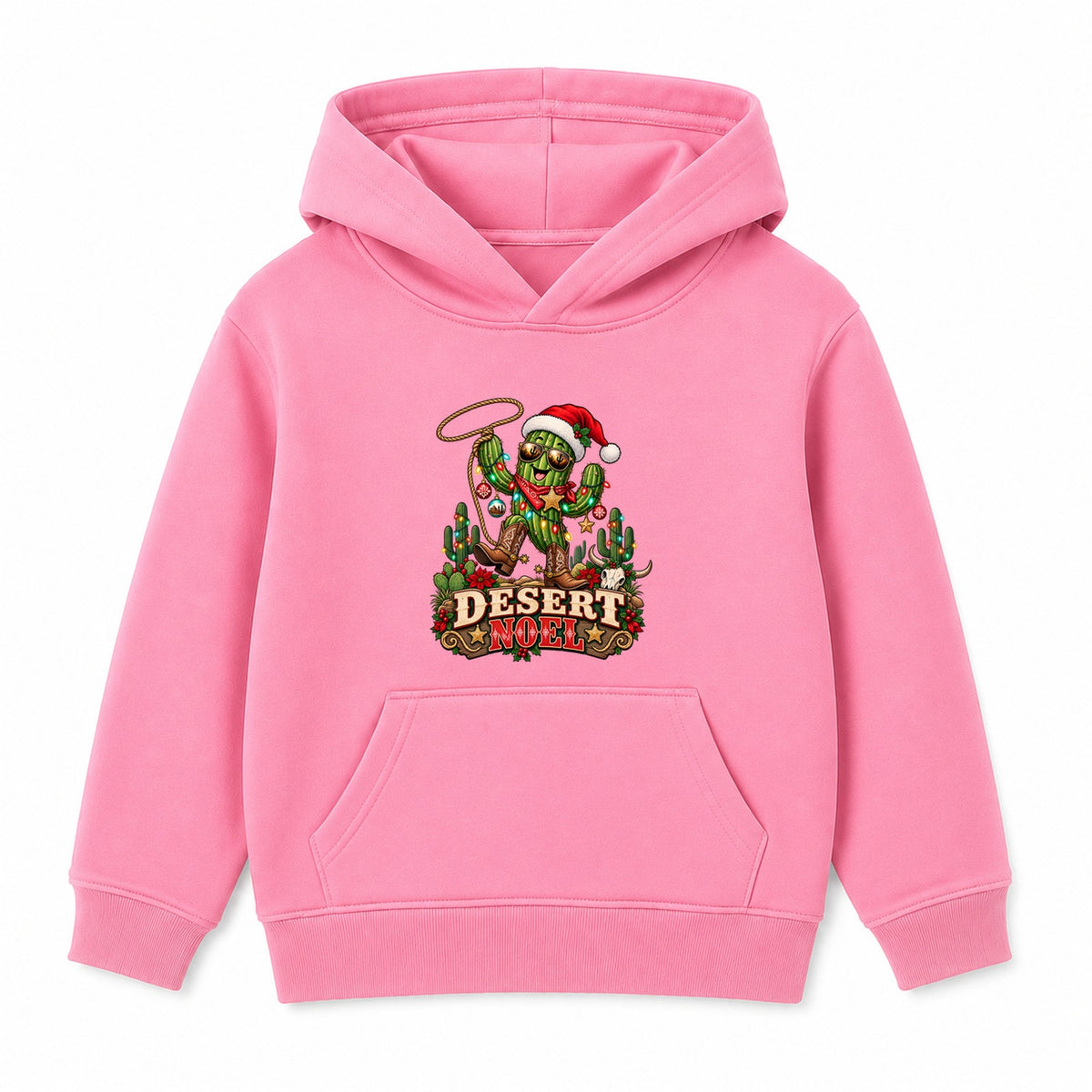 Desert Noel adult Christmas hoodie - Pink