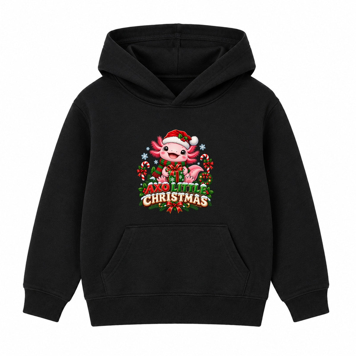 Axo Little Christmas kids Christmas hoodie - Black