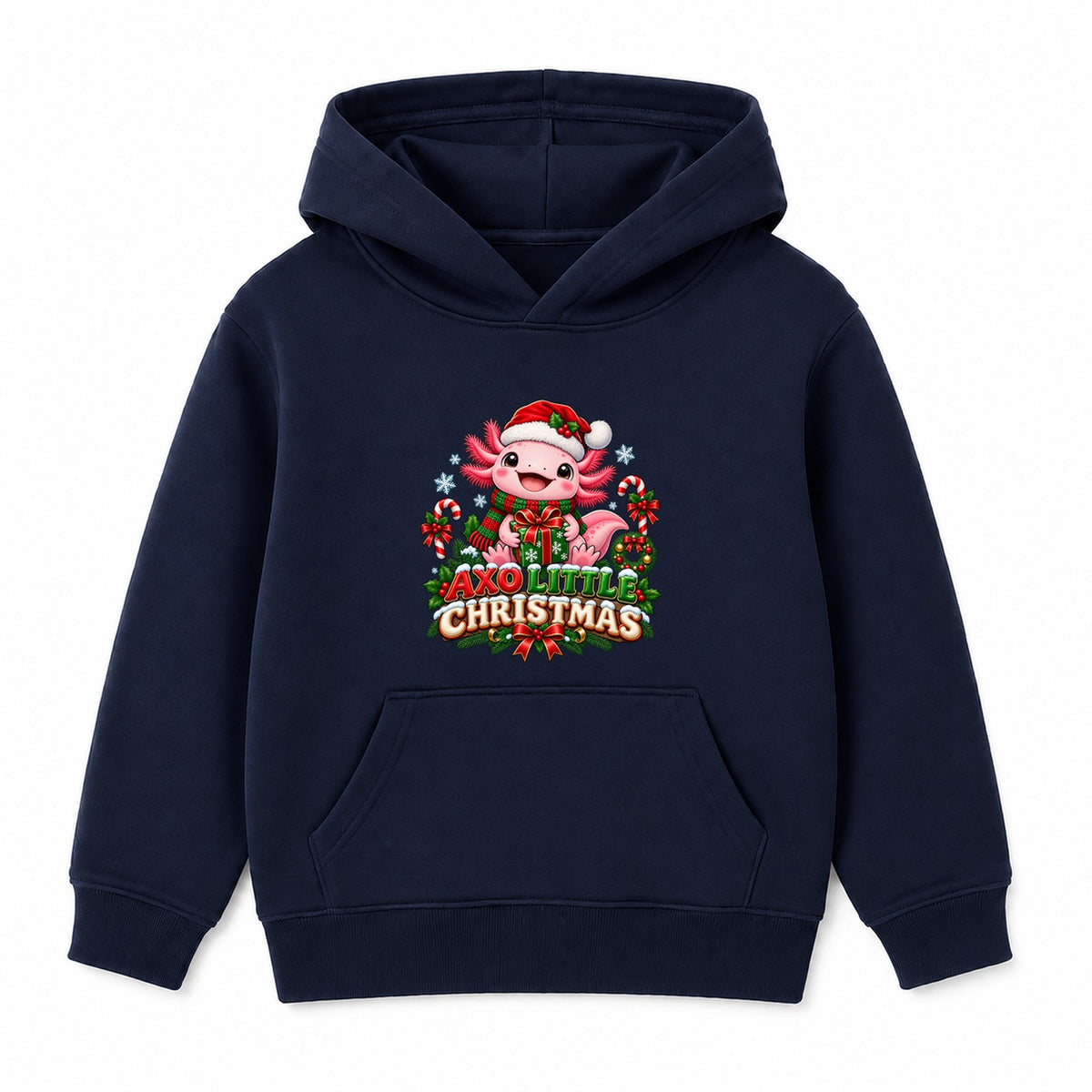 Axo Little Christmas kids Christmas hoodie - Navy