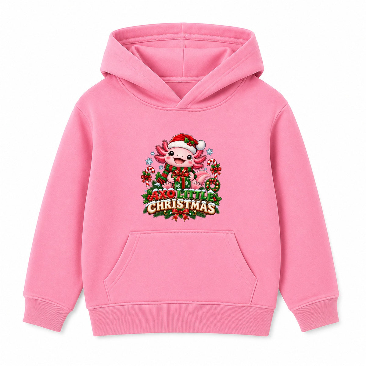 Axo Little Christmas kids Christmas hoodie - Pink