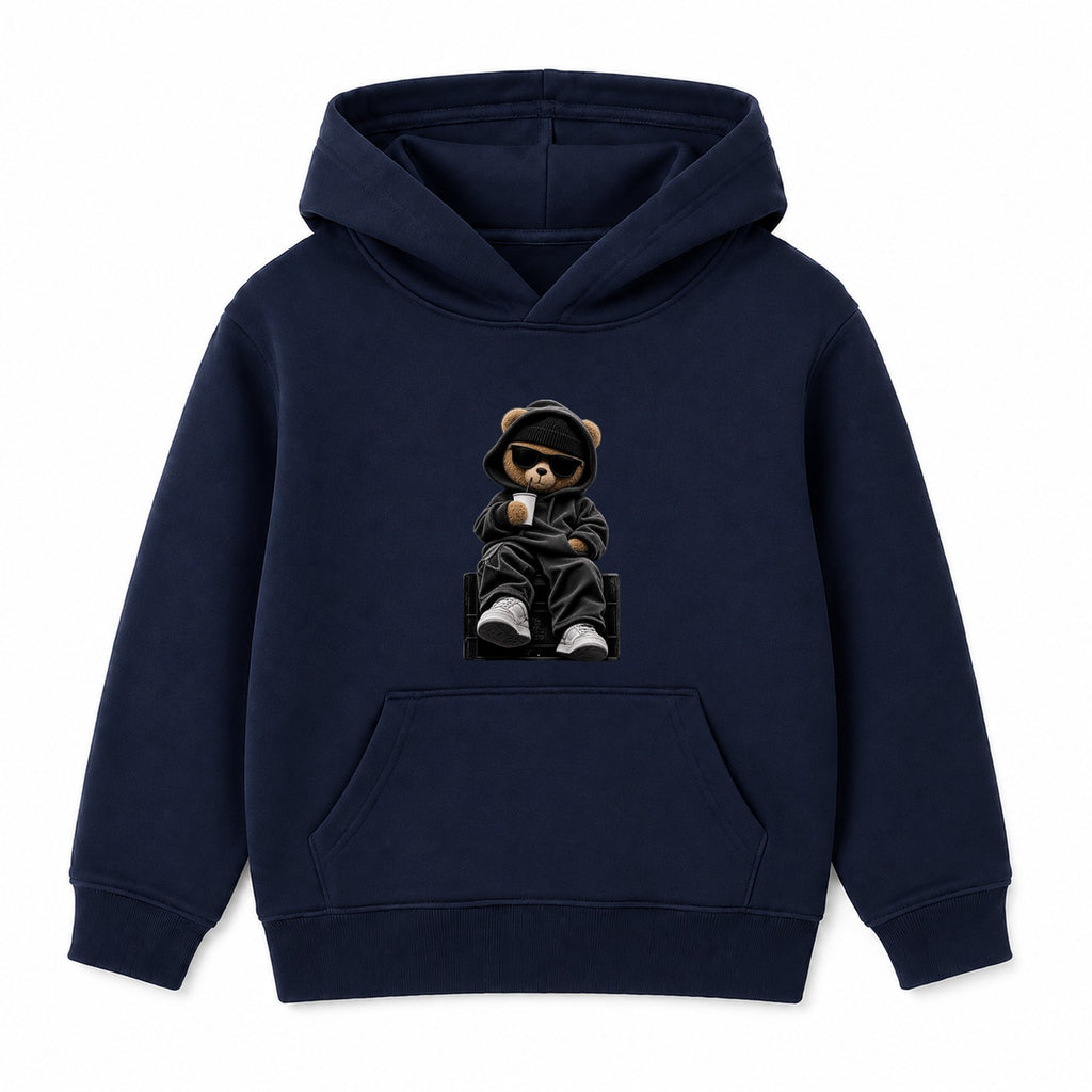 Hood Bear Chill adult hoodie - Navy