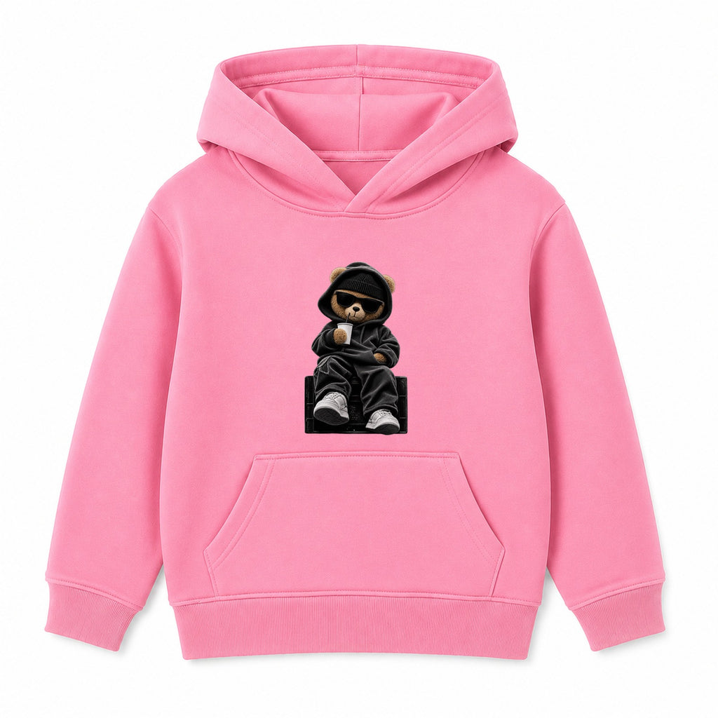 Hood Bear Chill adult hoodie - Pink
