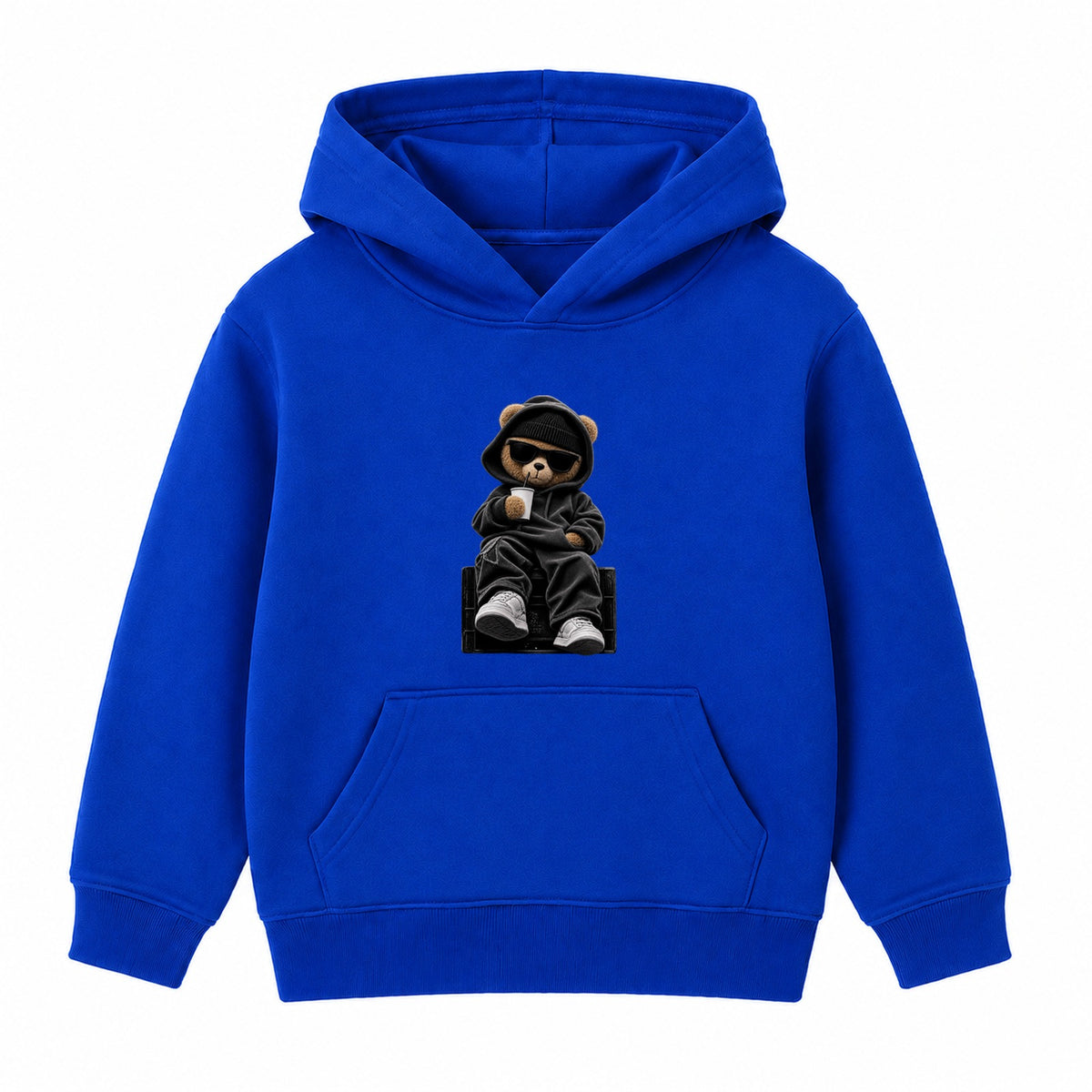Hood Bear Chill adult hoodie - Royal Blue