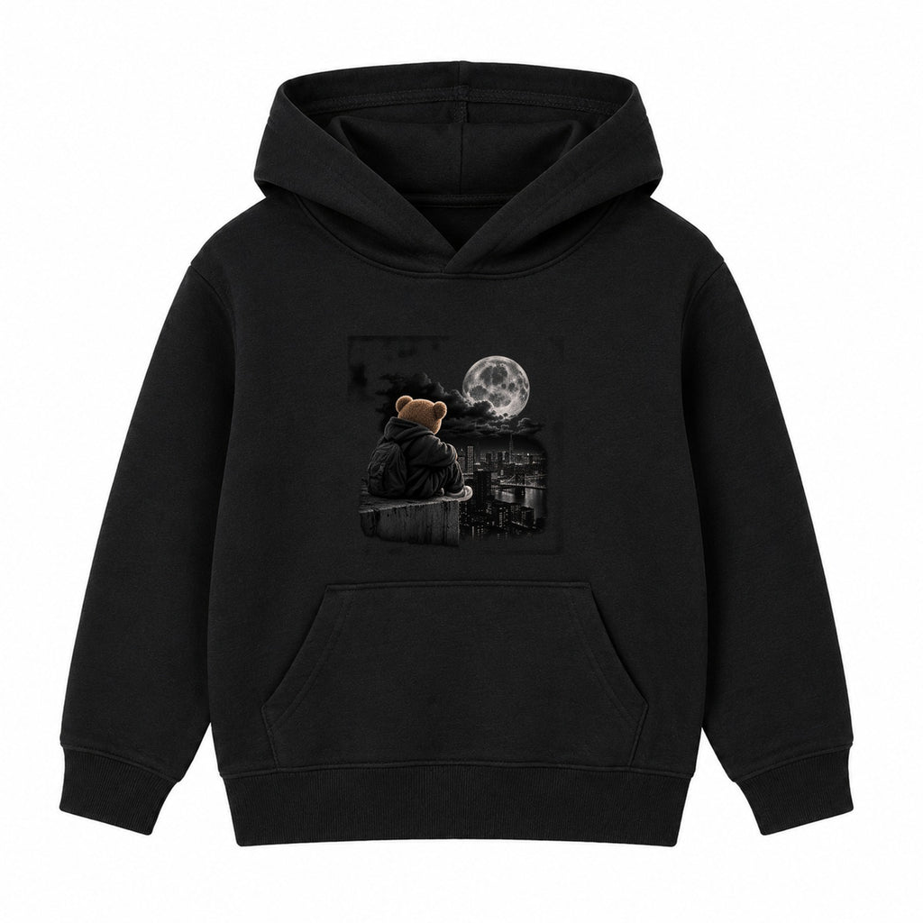 Bear City Nights adult hoodie - Black
