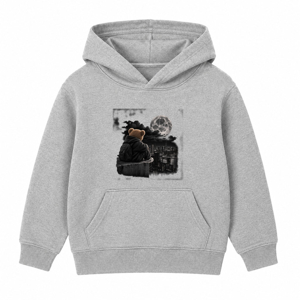 Bear City Nights adult hoodie - Heather Grey