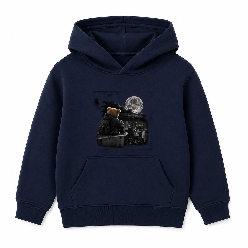 Bear City Nights adult hoodie - Navy