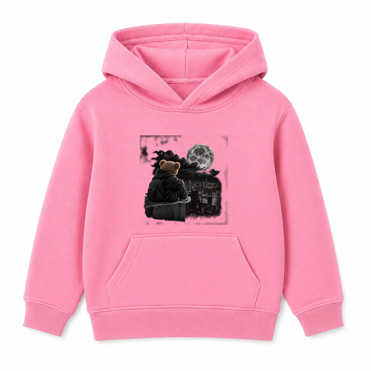 Bear City Nights adult hoodie - Pink