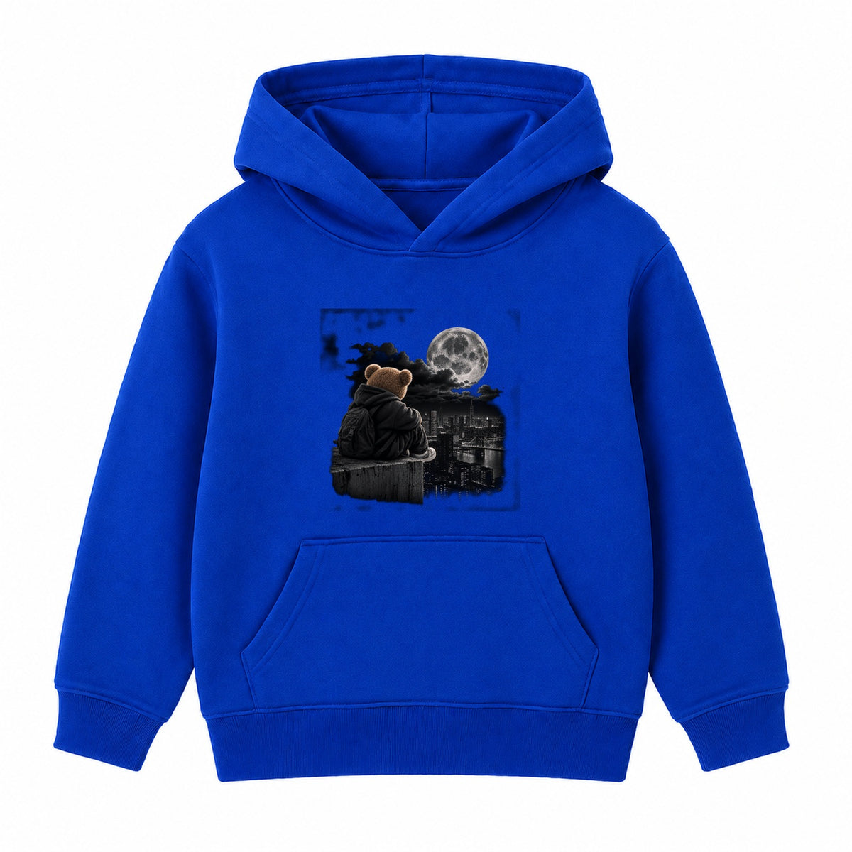 Bear City Nights adult hoodie - Royal Blue