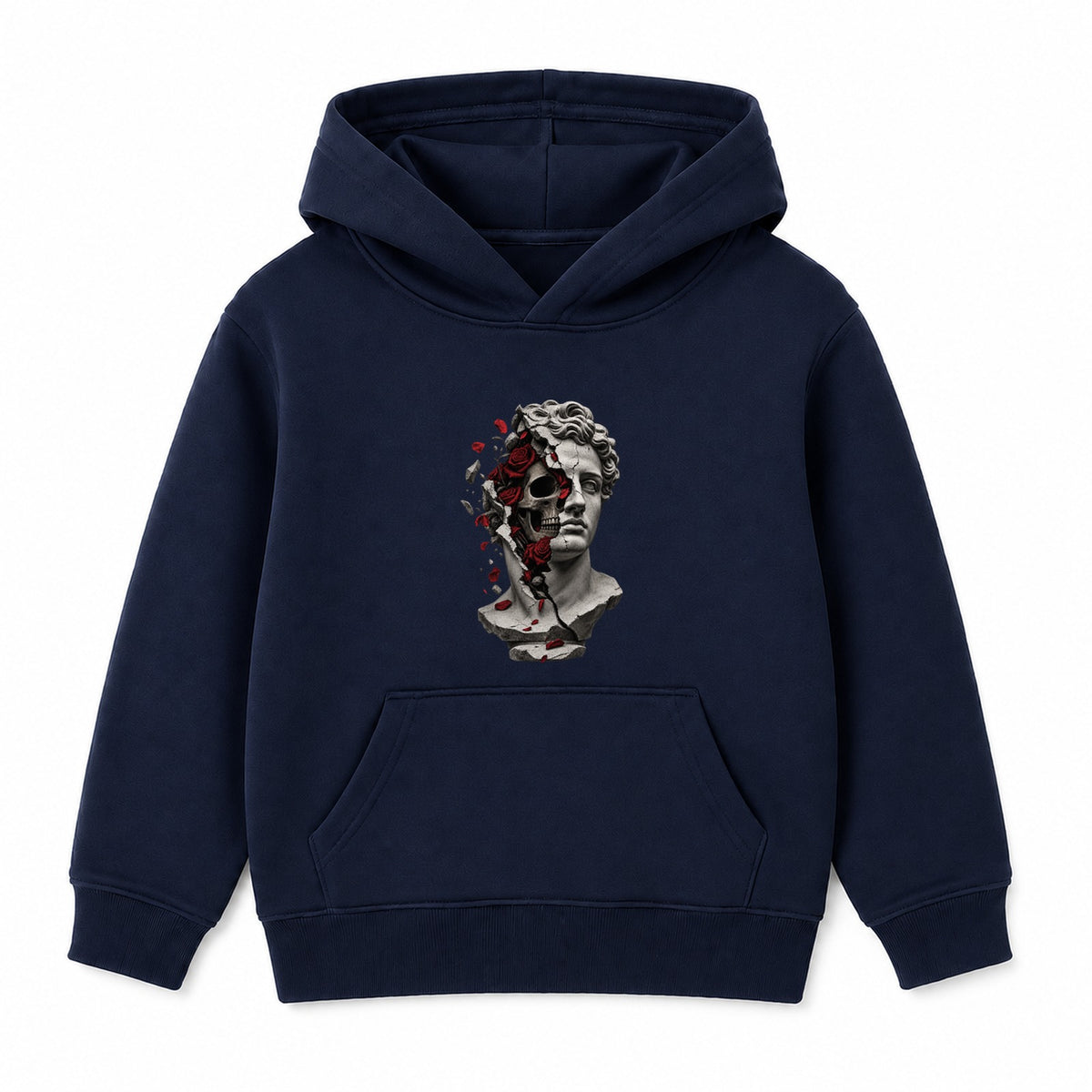 Marble & Roses adult hoodie - Navy