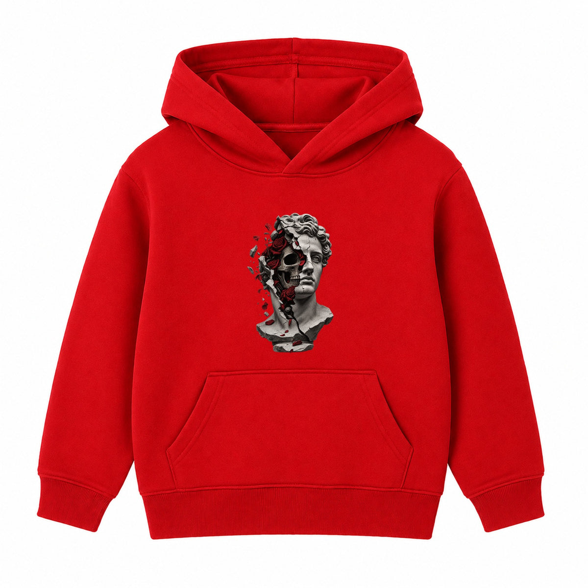 Marble & Roses adult hoodie - Red