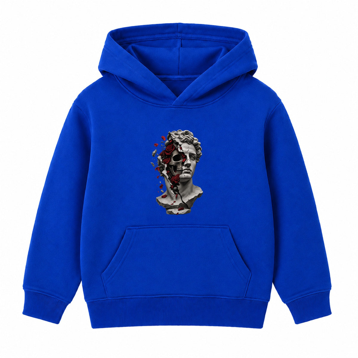 Marble & Roses adult hoodie - Royal Blue