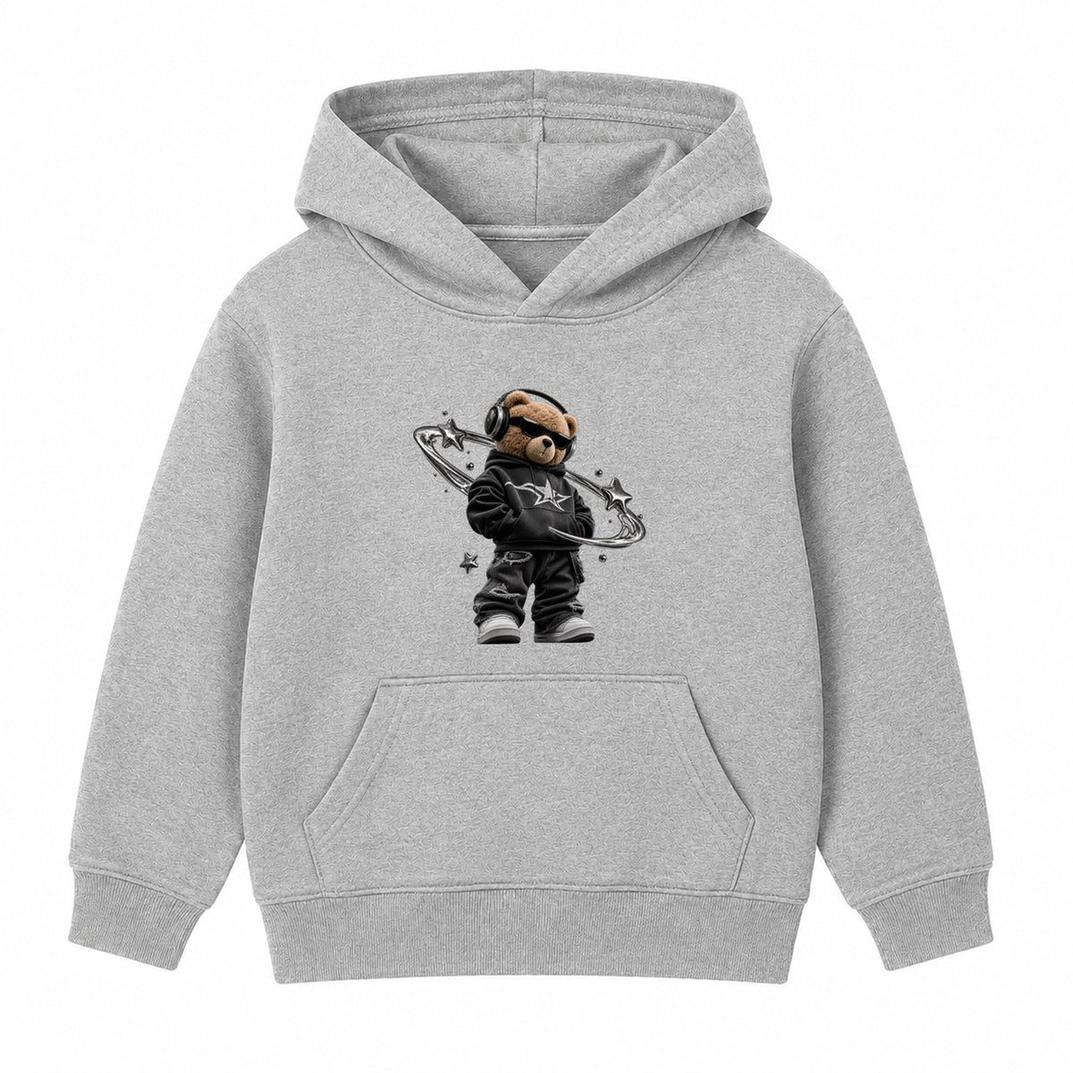 Star Bear adult hoodie - Heather Grey