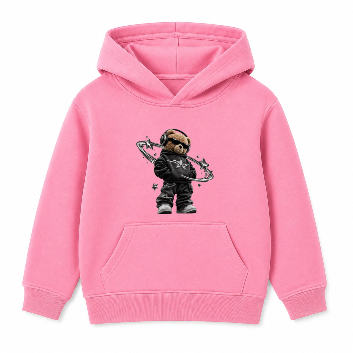 Star Bear adult hoodie - Pink
